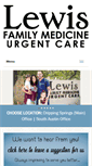 Mobile Screenshot of lewisfamilymed.com