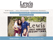 Tablet Screenshot of lewisfamilymed.com